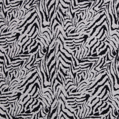 Baumwoll Jacquard Jersey Emily Animal Streifen in schwarz von Swafing bei Der Buntspecht