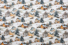 Baumwoll Popeline Cozy Christmas