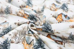 Baumwoll Popeline Cozy Christmas