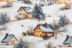 Baumwoll Popeline Cozy Christmas