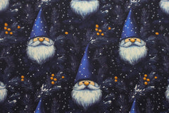 Baumwoll Popeline Weihnachten bei Nacht