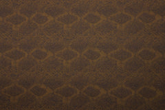 Reststück: 1,50m - Baumwolle Stretch Jacquard Schlangenoptik braun