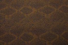 Reststück: 1,50m - Baumwolle Stretch Jacquard Schlangenoptik braun