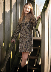 Baumwoll Twill Stretch Animal Kleid by Poppy bei Der Buntspecht