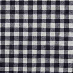 Baumwollflanell mit grauen und blauen Karos vom Buntspecht Shop