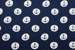 Baumwolljersey Anchor Circles