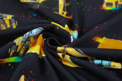Baumwolljersey Baufahrzeuge by Glitzerpüppi