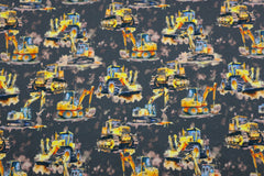 Baumwolljersey Digital Construction Vehicles