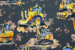 Baumwolljersey Digital Construction Vehicles
