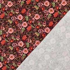 Baumwolljersey digital Flowers Autumn by Poppy bei der Buntspecht