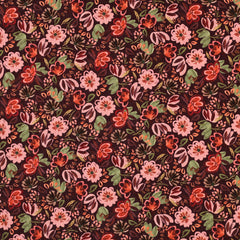 Baumwolljersey digital Flowers Autumn by Poppy bei der Buntspecht