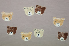 Baumwolljersey drei Bärchen in beige bei Der Buntspecht