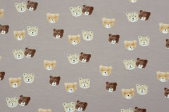 Baumwolljersey drei Bärchen in beige bei Der Buntspecht