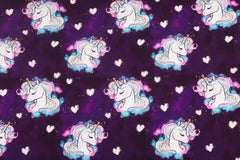 Baumwolljersey Einhorn by Glitzerpüppi