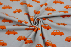 Baumwolljersey Orange Cars bei Der Buntspecht