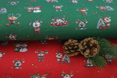 Baumwolljersey Reindeer & Snowman