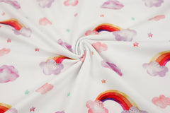 Baumwolljersey Sparkling Rainbow bei Der Buntspecht