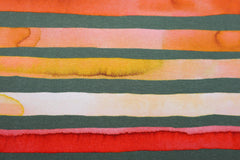 Baumwolljersey Watercolor Stripes