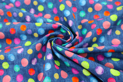Baumwoll Popeline Digital Colorful Dots