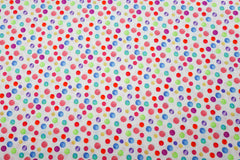 Baumwoll Popeline Digital Colorful Dots