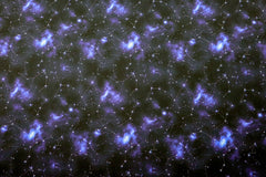 Baumwoll Popeline Digital Sternenhimmel
