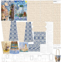 Canvas Taschenpanel Shopper by Stenzo - Gemälde
