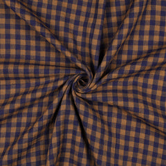 Doubleface Gauze Musselin mit Karos vom Buntspecht Shop