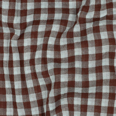 Doubleface Gauze Musselin mit Karos vom Buntspecht Shop