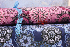 French Terry angeraut Floral Mandala