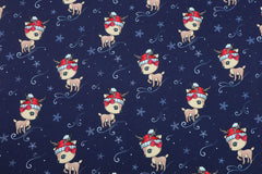 French Terry angeraut Weihnachtshirsch by Glitzerpüppi