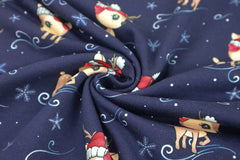French Terry angeraut Weihnachtshirsch by Glitzerpüppi