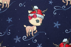 French Terry angeraut Weihnachtshirsch by Glitzerpüppi