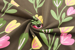 French Terry Blockstreifen & Blumen