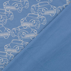 French Terry Cabrio in blau bei Der Buntspecht