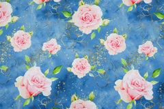 French Terry Glitzer Rosen by Glitzerpüppi
