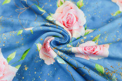 French Terry Glitzer Rosen by Glitzerpüppi