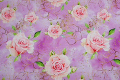 French Terry Glitzer Rosen by Glitzerpüppi