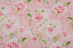 French Terry Glitzer Rosen by Glitzerpüppi