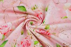 French Terry Glitzer Rosen by Glitzerpüppi