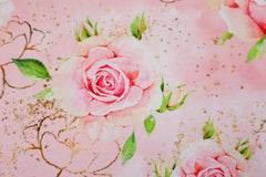 French Terry Glitzer Rosen by Glitzerpüppi