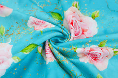 French Terry Glitzer Rosen by Glitzerpüppi
