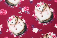 French Terry Herbst Igel by Glitzerpüppi