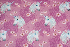 French Terry Rosen Einhorn by Glitzerpüppi