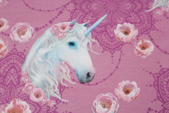 French Terry Rosen Einhorn by Glitzerpüppi