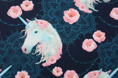 French Terry Rosen Einhorn by Glitzerpüppi