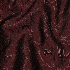 Strukturierter Jacquard Stoff mit glänzenden Blumen in 2 Farben vom Buntspecht Shop