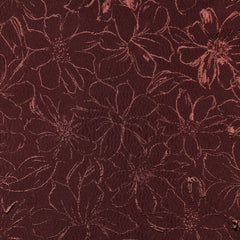 Strukturierter Jacquard Stoff mit glänzenden Blumen in 2 Farben vom Buntspecht Shop