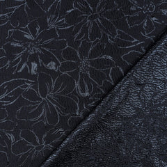 Strukturierter Jacquard Stoff mit glänzenden Blumen in 2 Farben vom Buntspecht Shop