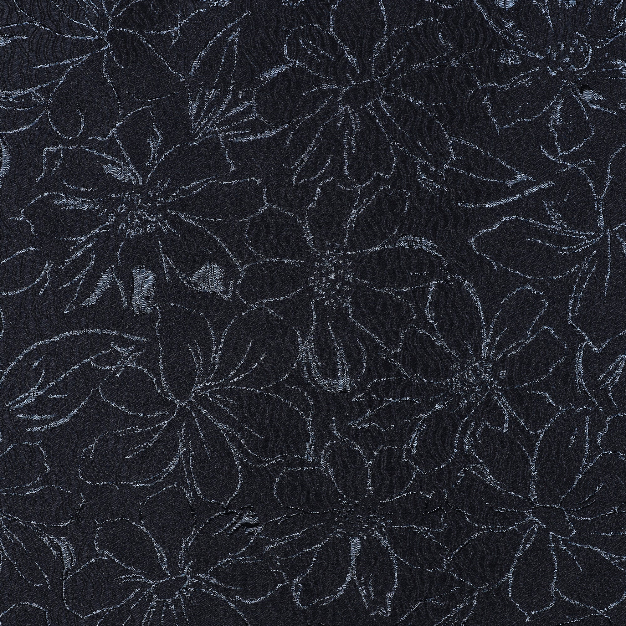 Strukturierter Jacquard Stoff mit glänzenden Blumen in 2 Farben vom Buntspecht Shop