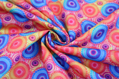 Oxfordgewebe Digital Buntes Mandala